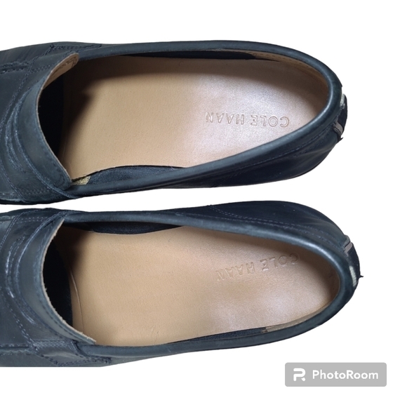 Cole Haan Matt Black Leather Penny Loafers Size Men's 10 M C21294 - Picture 11 of 14